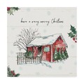 Trademark Fine Art Anne Tavoletti 'Holiday On The Farm Iv Merry Christmas' Canvas Art, 18x18 WAP08825-C1818GG